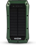 Ready Hour Wireless Solar PowerBank 20000mAh, Rugged Off Grid Backup with 20 LED Room Light, USB C, Wireless Charging and SOS Mode