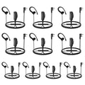 Retevis Walkie Talkie Earpiece with Mic,Volume Adjust,G Shape, for RT22 RT68 RT21 H-777 H-777S RT86,Compatible with Baofeng UV-5R 888S pxton Kenwood Two Way Radios,2 Way Radio Earpiece 2 Pin(10 Pack)