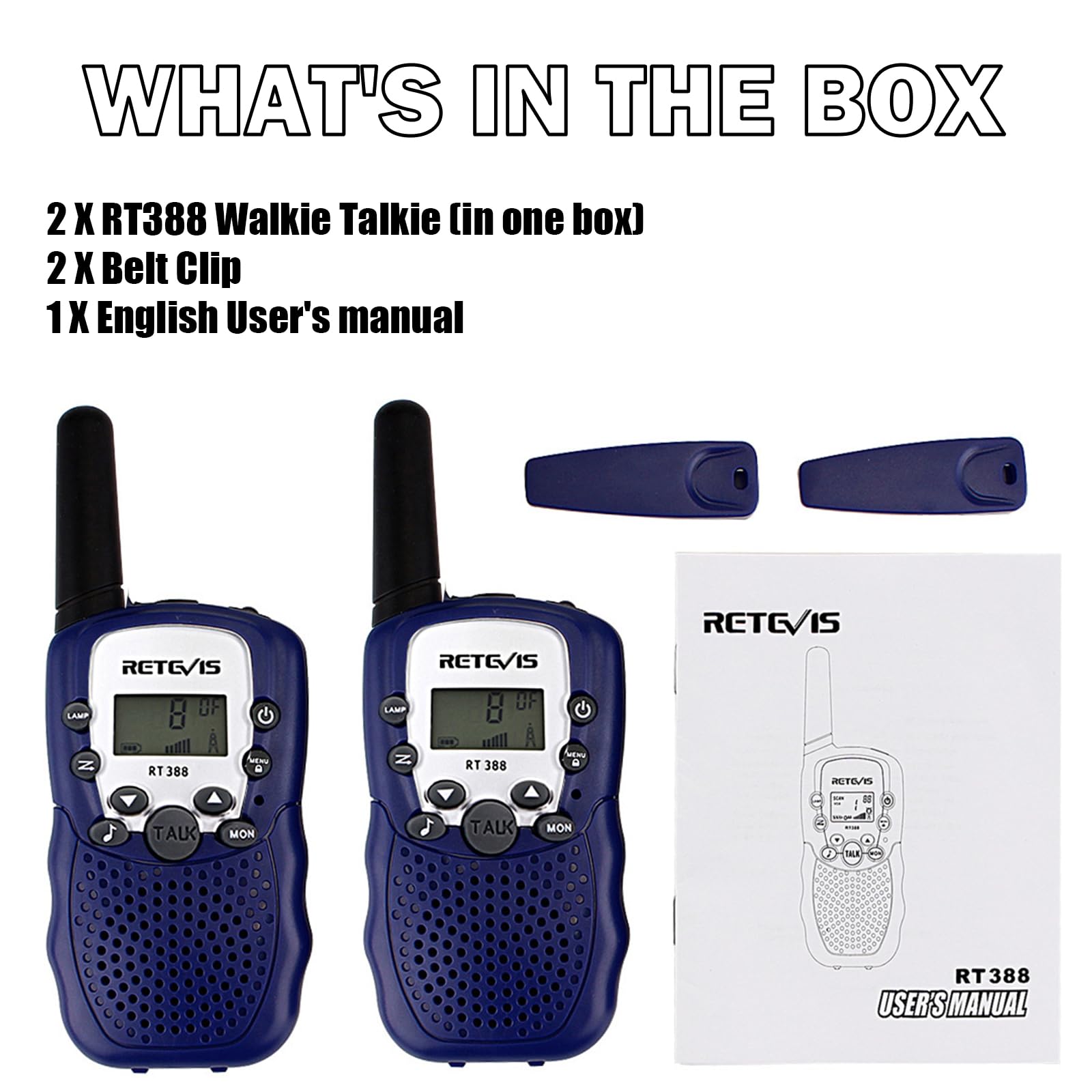 Retevis RT388 Walkie Talkies for Kids, Birthday Gifts for 6 7 8 9 10 11 12 Year Old Girls, 22 CH LCD Flashlight, Pink Walkie Talkies Christmas Gifts Toys for Girls(Pink, 2 Pack)