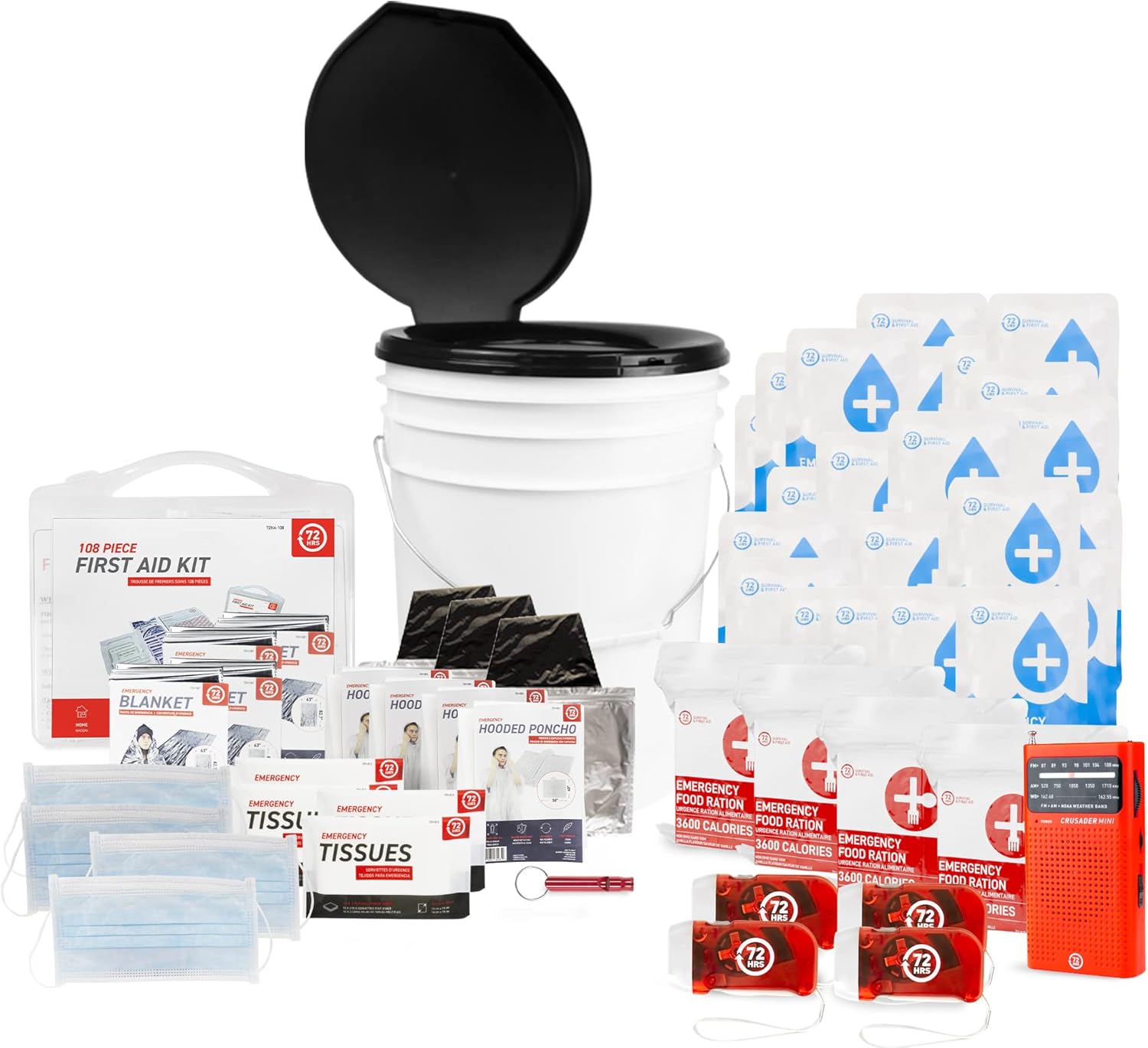 72HRS Essential Toilet Kit (4 Person)