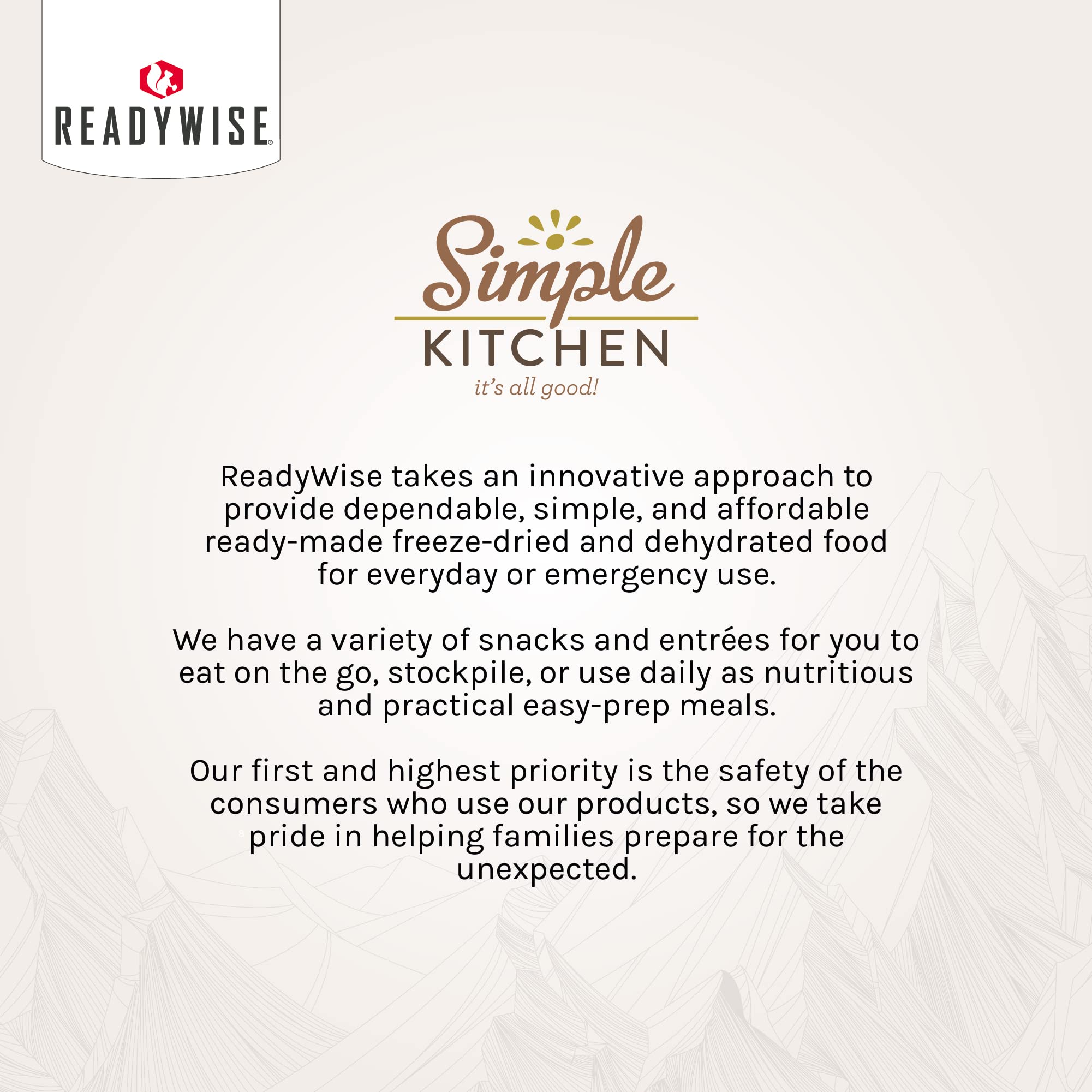 Simple Kitchen Garden Vegetable Soup Mix - 17 Servings for Meal Prep, Gluten Free, Vegetarian, Dehydrated & Freeze Dried Survival Food for Camping Meals, Backpacking & Hiking, Survival Kit, Pack of 4