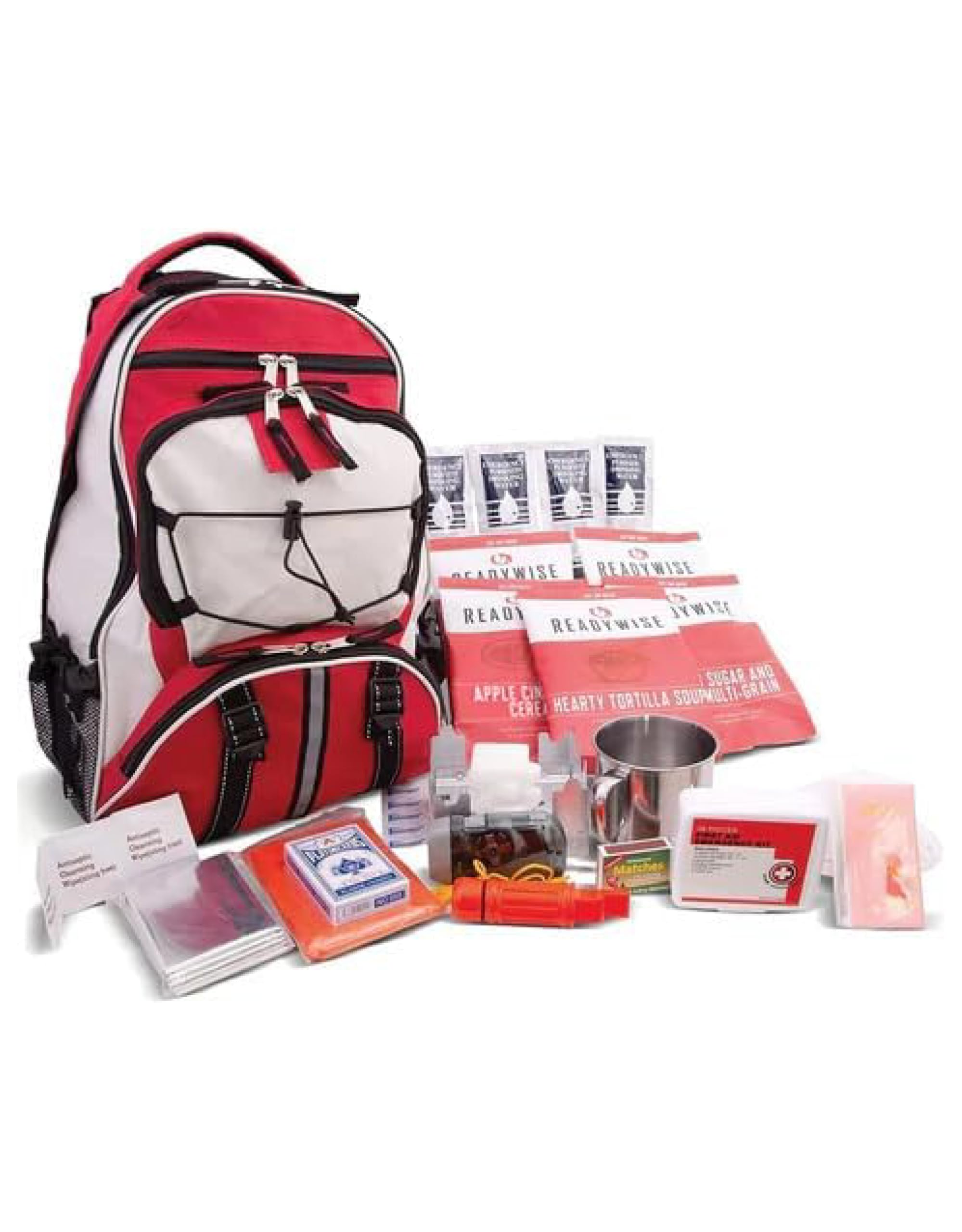 ReadyWise Emergency Survival Gear – Tactical Military Backpack, Camping Essentials Bug Out Bag & Survival Kit, Prepper & Hurricane Supplies, Meal Pouches with up to 25 Year Shelf Life, 64 Piece