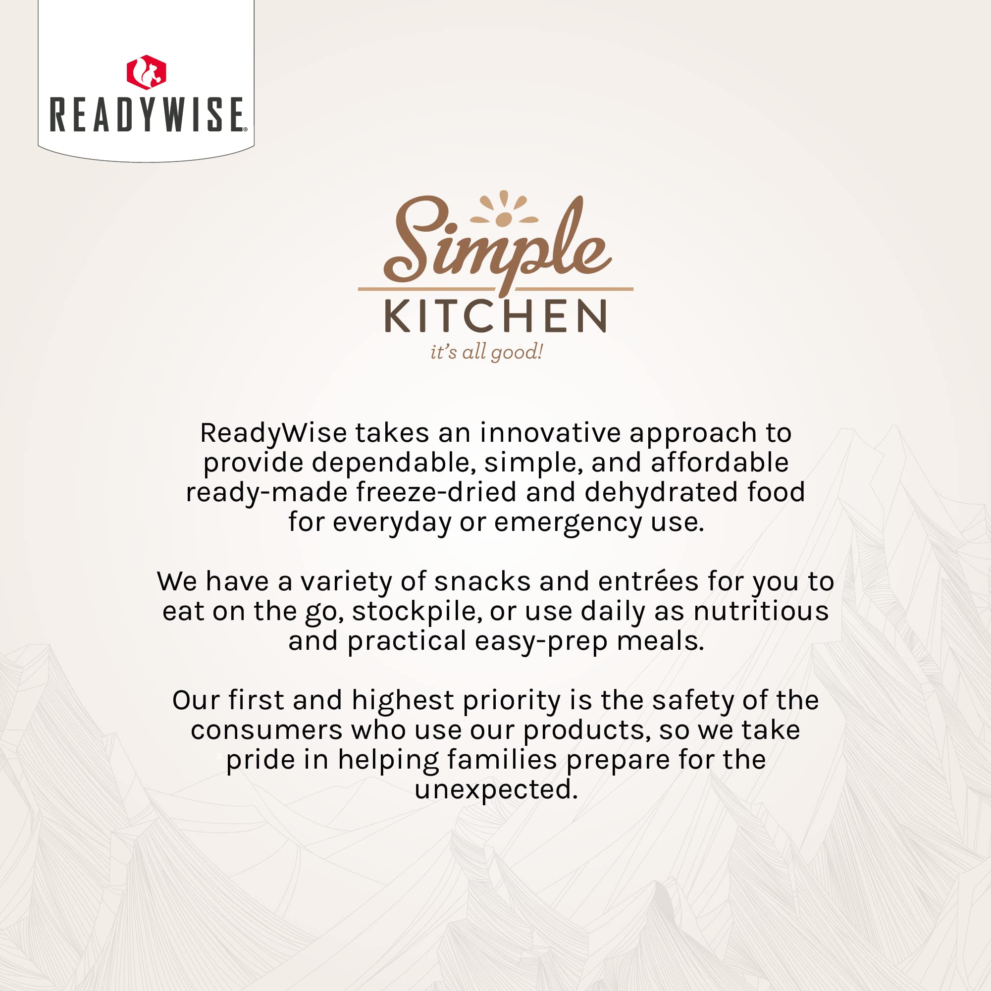 Simple Kitchen Garden Vegetable Soup Mix - 17 Servings for Meal Prep, Gluten Free, Vegetarian, Dehydrated & Freeze Dried Survival Food for Camping Meals, Backpacking & Hiking, Survival Kit, Pack of 4
