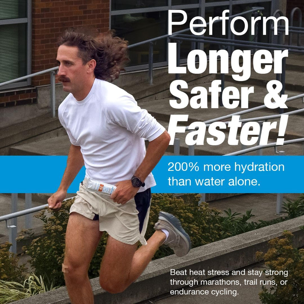 Aqua-Gard Marathon Hydration Gel – Zero Sugar Running Gels for Runners & Cyclists – Instant Hydration Packets – No Water Needed Energy Gel – Gifts for Runners
