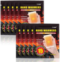 10 Pack Hand Warmers Disposable - Up to 15 Hours of Heat - Super Long Lasting Air Activated Warmers, All Natural & Portable for Body, Hands & Toes - Odorless Hot Warmer Gifts for Winter Work