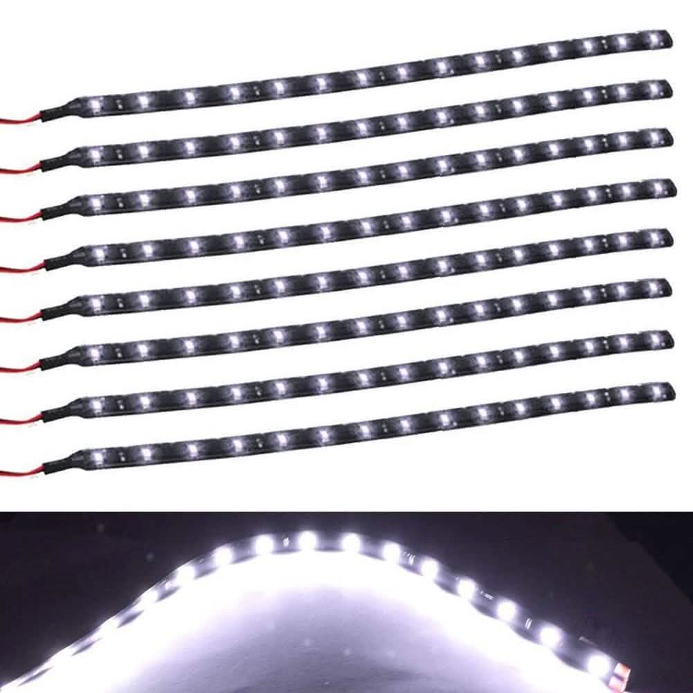 8-Piece: Flexible Waterproof LED Strip Light for Car