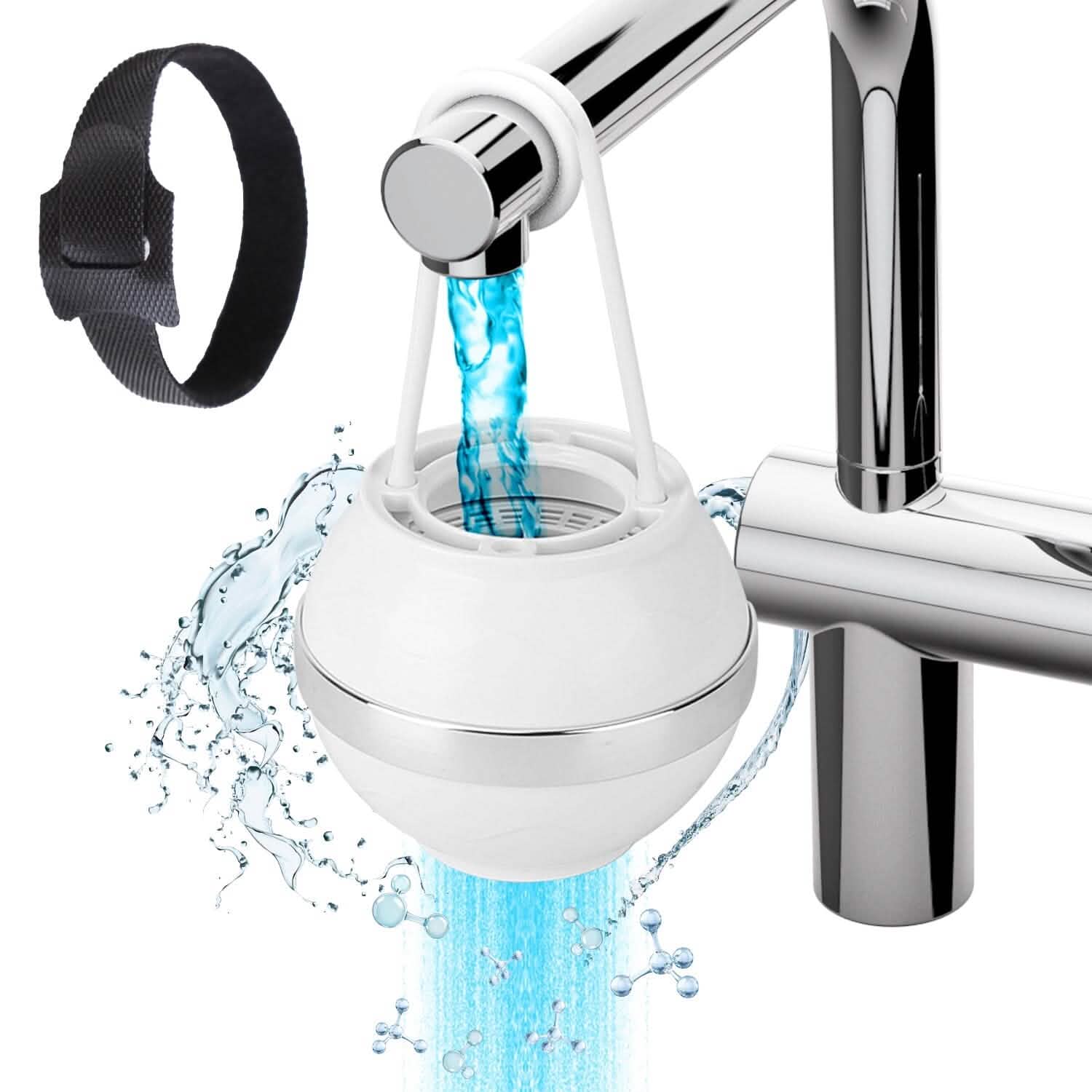 8 Stages Bath Ball Filter 2,500 Gallons of Filtration BPA Free