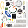 Ready Hour Fishing & Hunting Kit (127 Pieces) - Complete Survival Gear Kit for Emergency Preparedness, Camping, and Outdoor Survival - Compact, All-in-One Wilderness Survival Set