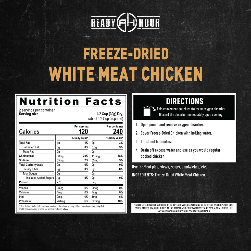 Ready Hour Black Bean Burger Mix Case Pack – 36 Servings (6 Pouches) – Emergency Vegetarian Food, Long Term Storage, Shelf-Stable Veggie Burger, Survival Food Mix