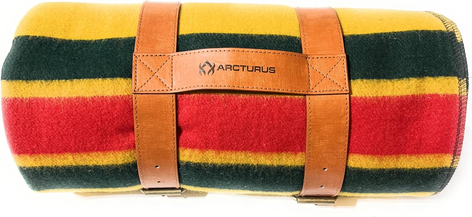 Arcturus Bundle Gold Wool Blanket and Blanket Strap Bundle