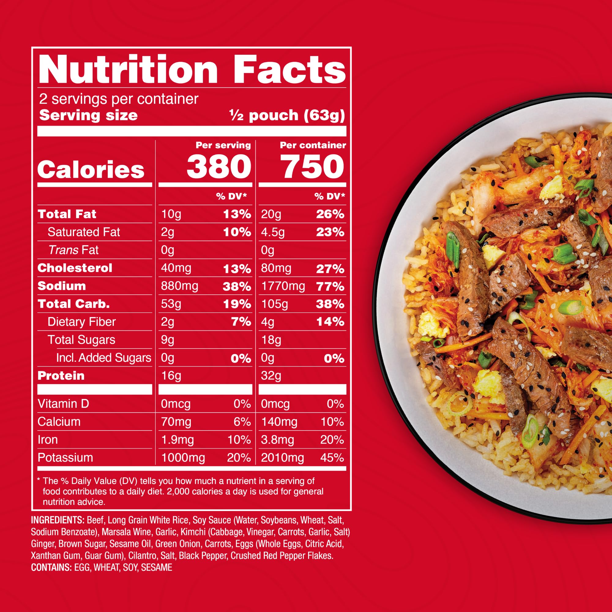 ReadyWise Outdoor Pro Adventure Meal - Breakfast Skillet, 2 Servings, 1 Pouch, Gluten Free, 700 Calories, 36g Protein, Freeze Dried Food & Dehydrated Backpacking Camping Meals, up to 5 Year Shelf Life