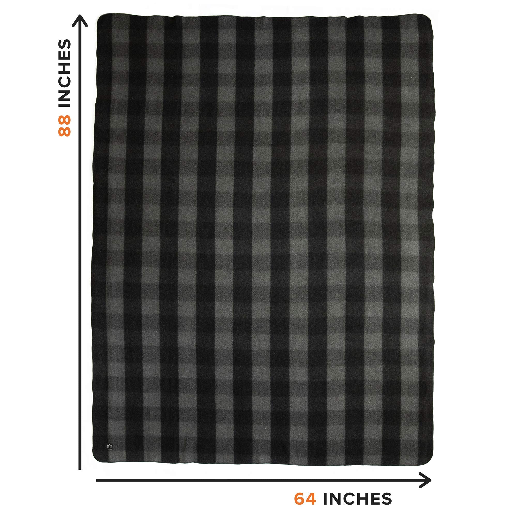 Arcturus Military Wool Blanket - Warm, Thick, Washable - Great for Outdoors, Camping, Stadium Blanket, Picnics, Travel - Car & Bushcraft Survival Kits