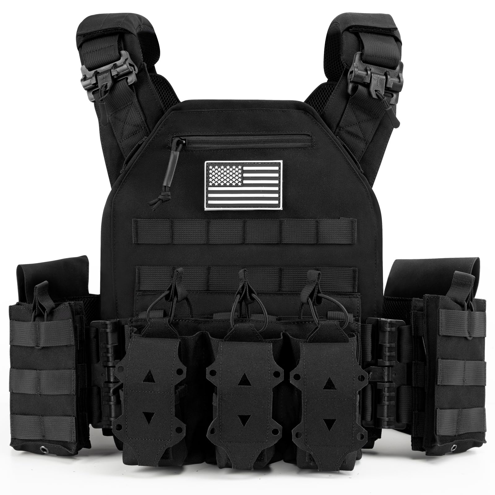 Jueachy Weighted Vest for Men: Quick Release Lightweight Adjustable Breathable Outdoor Vest for Training