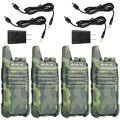 Retevis RT22 Two Way Radio Long Range Rechargeable,Portable 2 Way Radio, USB-C Charging, Handsfree Walkie Talkies for Adults Cruise Hiking Camping(4 Pack)