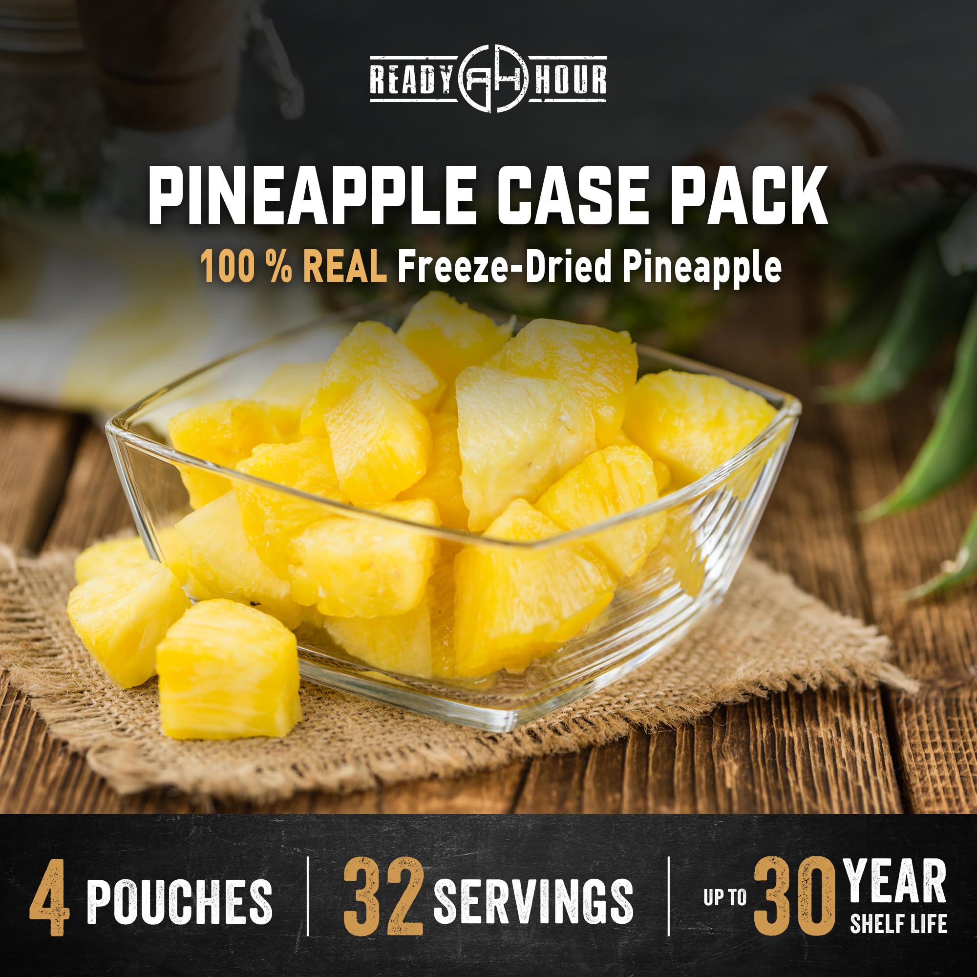 Ready Hour Freeze-Dried Corn Case Pack – Emergency Food, Long-Term Storage, Bulk Vegetables, Shelf-Stable Survival Supplies, Prepper Pantry Essential– 48 Servings (6 Pouches)
