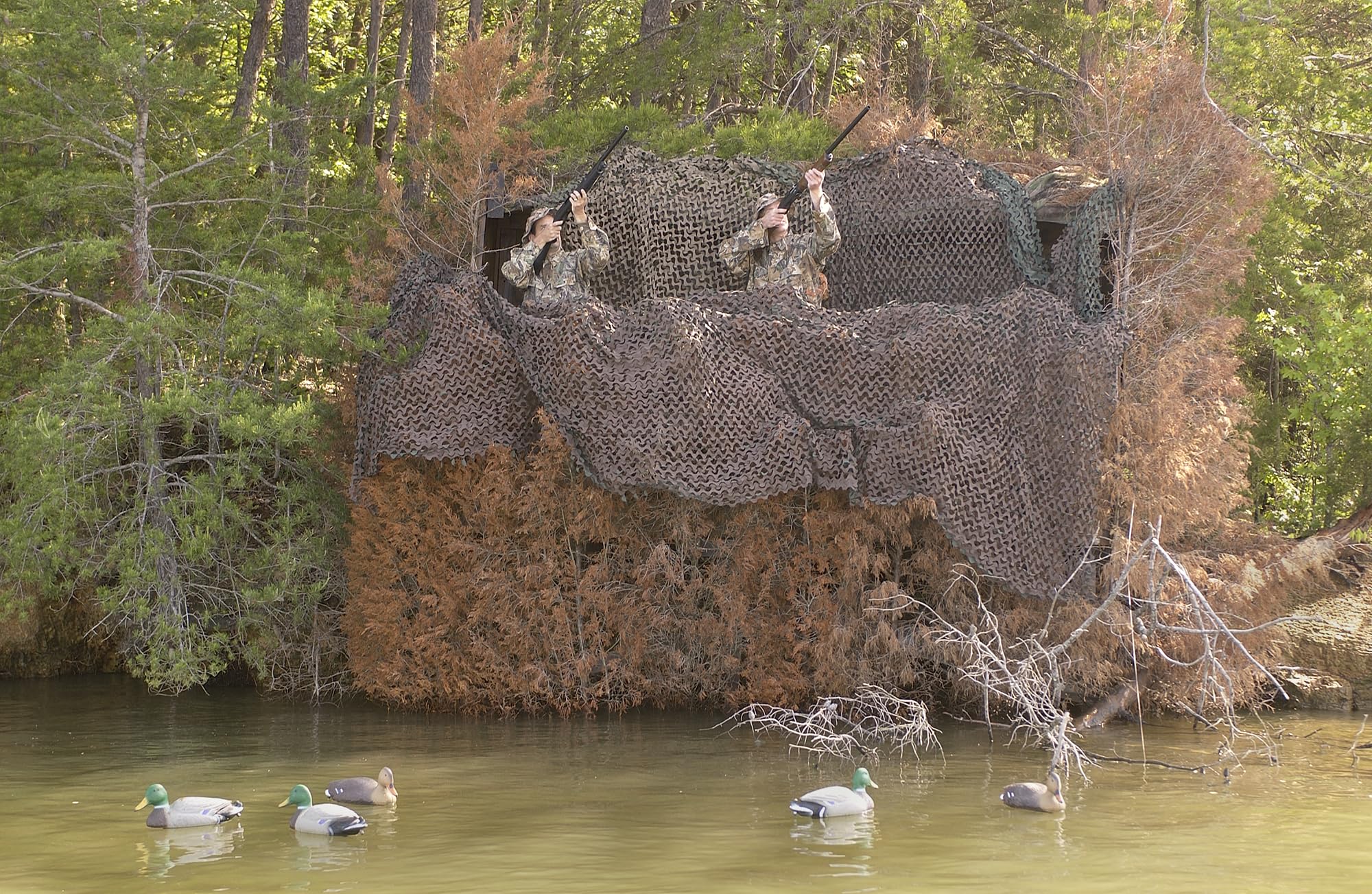 CamoSystems Reinforced Camouflage Netting | 3D Camo Nets, Waterproof & UV Protection, Silent Rip-Stop Fabric