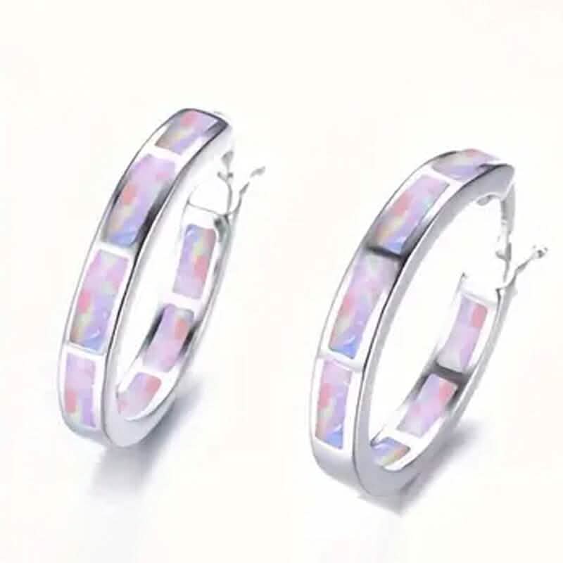 925 Sterling Silver Circular Hoop Earrings