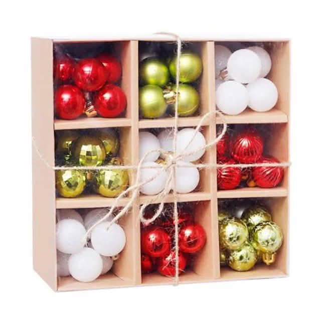 99-Piece: Christmas Balls Ornaments for Christmas Tree Gift Box Set