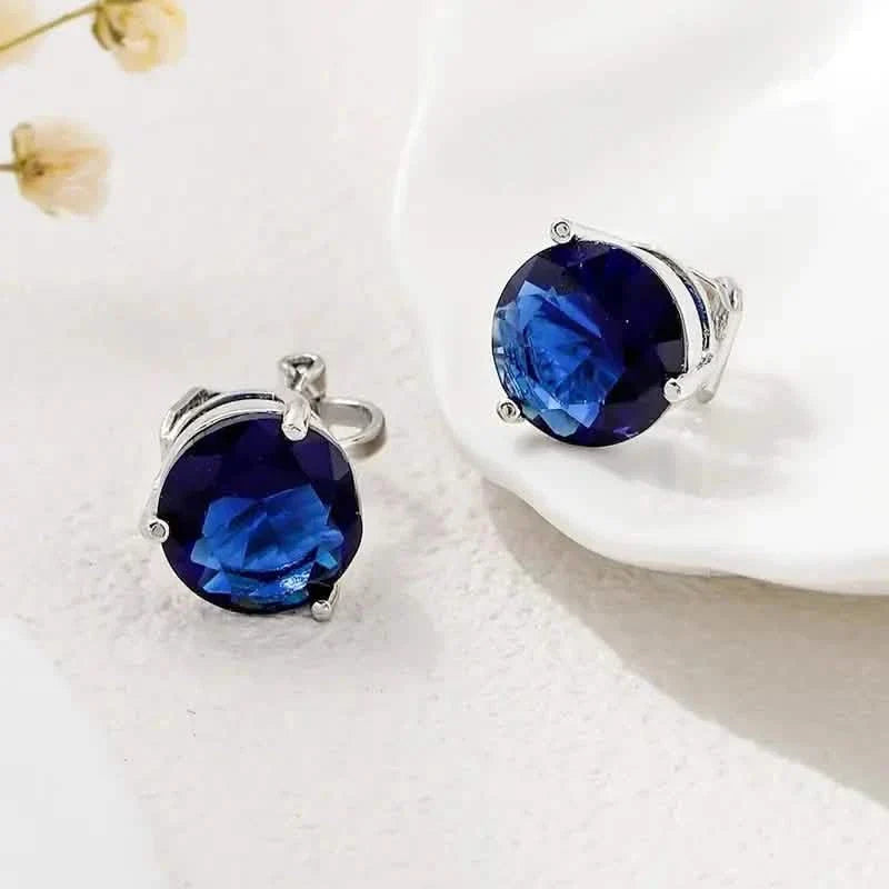 A Pair Of Unique And Stylish Zirconia Clip-on Earrings For Ladies