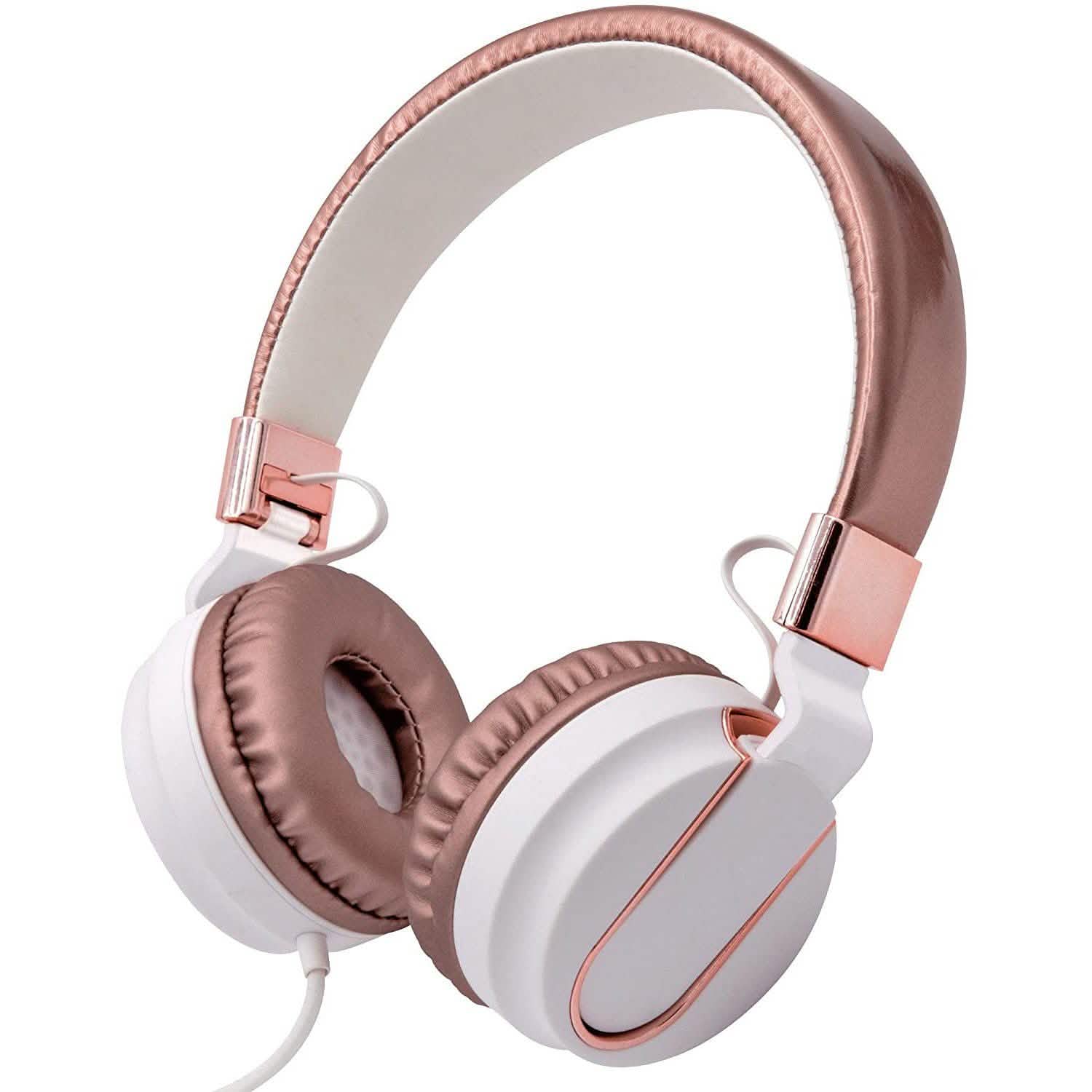 Adjustable Headband On-Ear Headphones with Built-in Mic