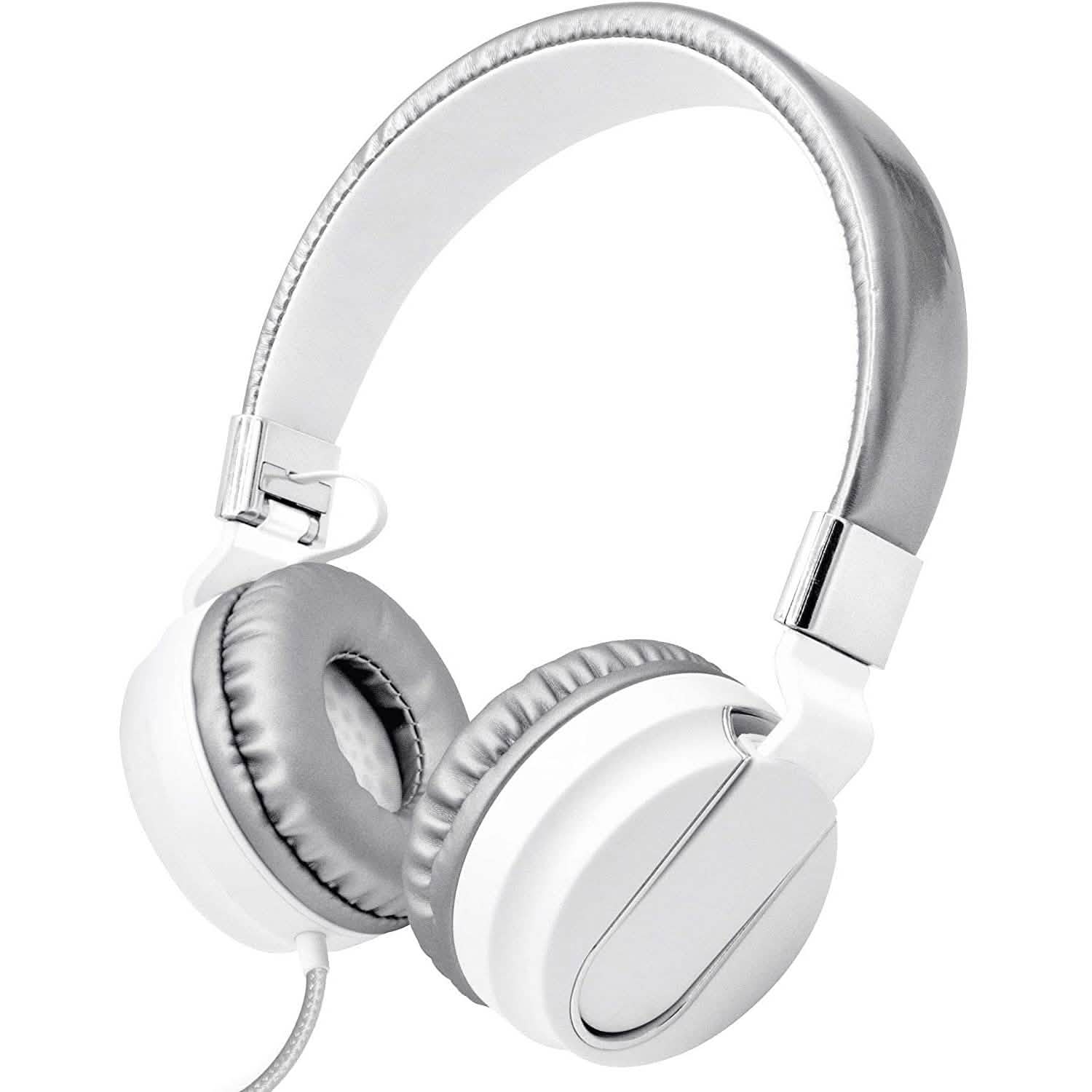 Adjustable Headband On-Ear Headphones with Built-in Mic