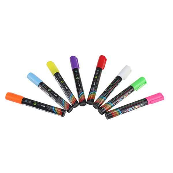 AGPtek 8 Colors Fluorescent Marker Pen for LED Writing Menu Board Glass Windows