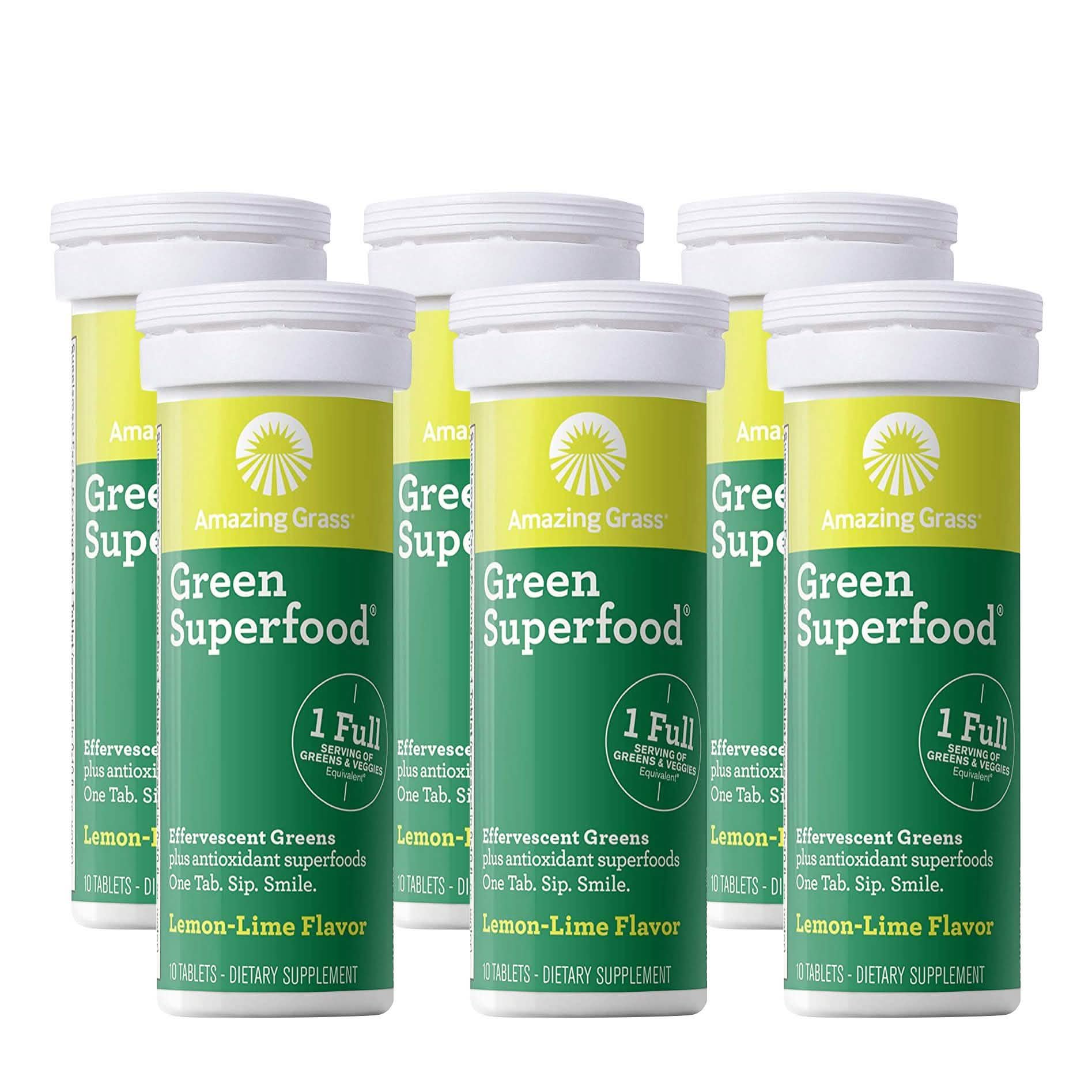 Amazing Grass Green Superfood Water Flavoring Tablet with Antioxidants and Alkalizing Greens