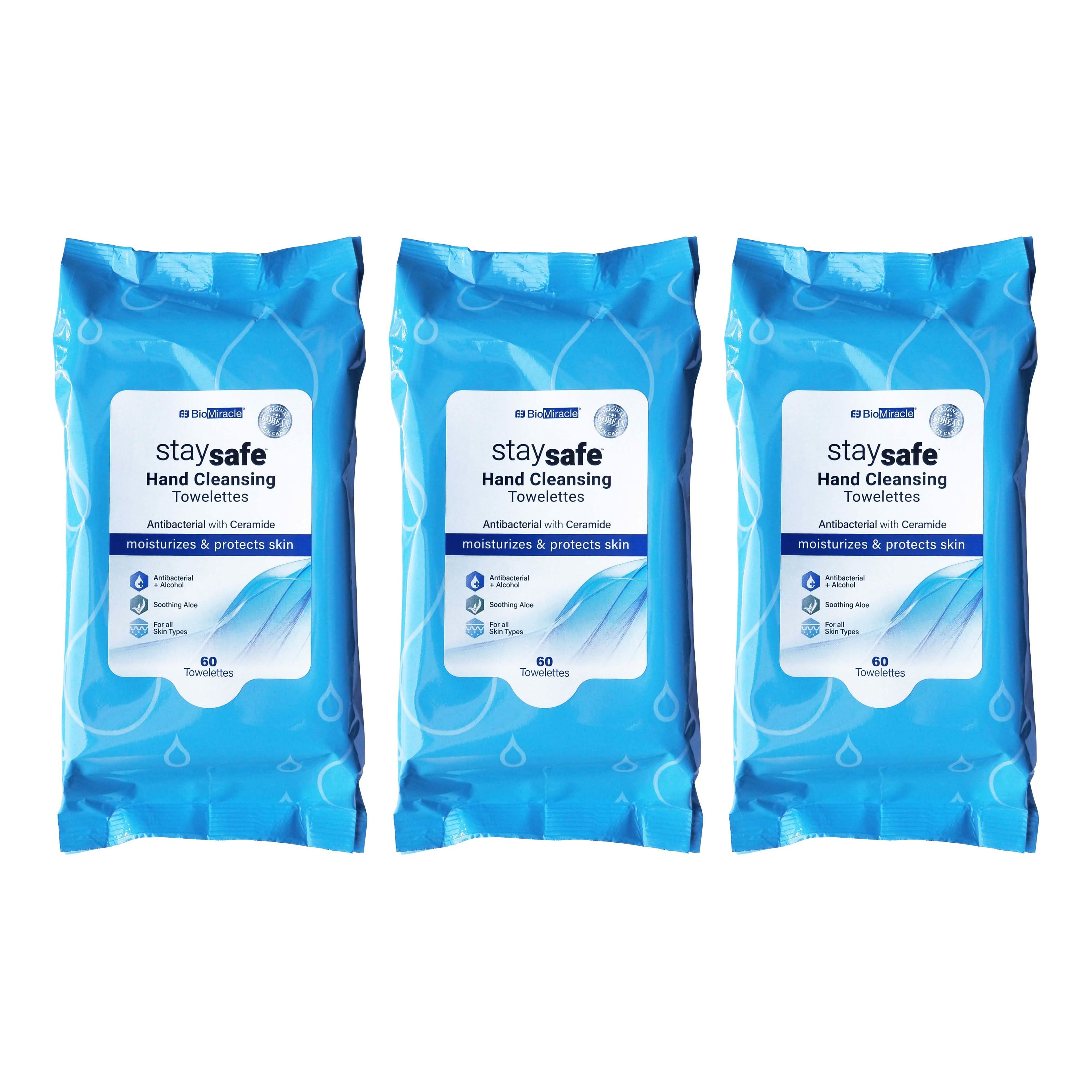 Anti-Bacterial Wipes with 62% Alcohol and Aloe