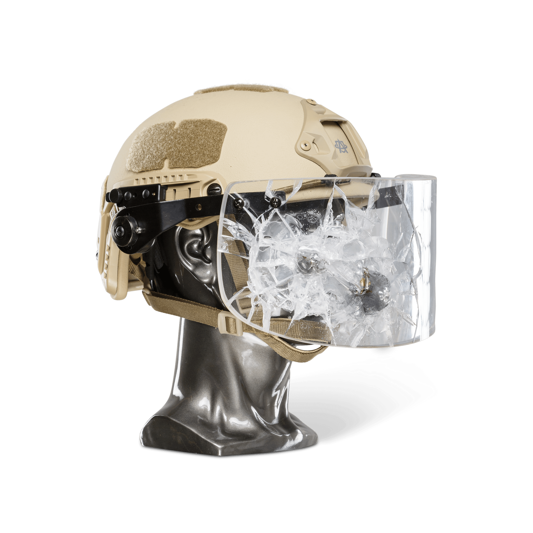 Ballistic Helmet with Face Shield - NIJ Level IIIA+