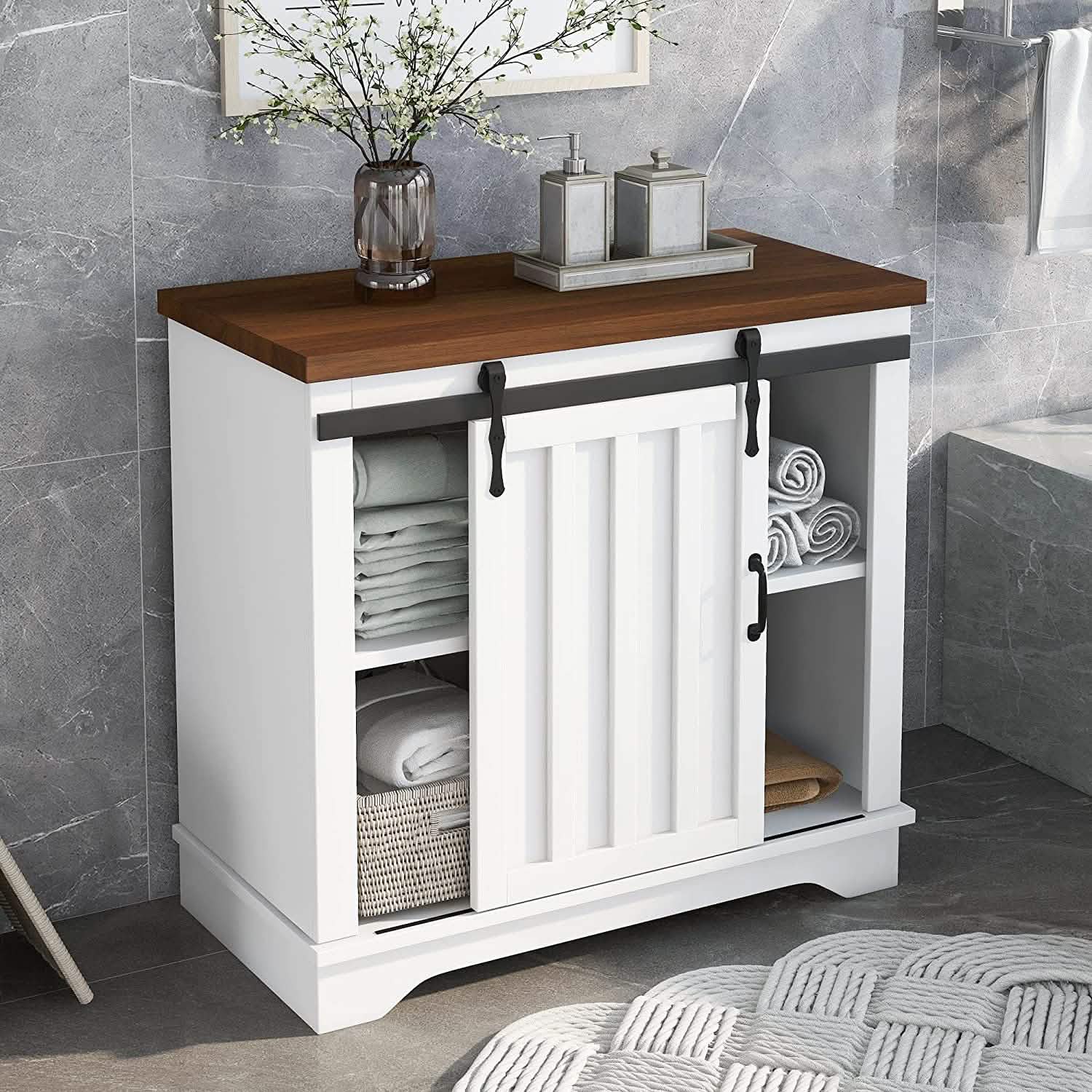 Bathroom Storage Cabinet with Adjustable Shelf