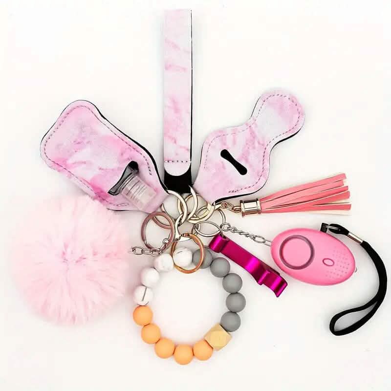9-Piece: Protection Safety Keychain Set