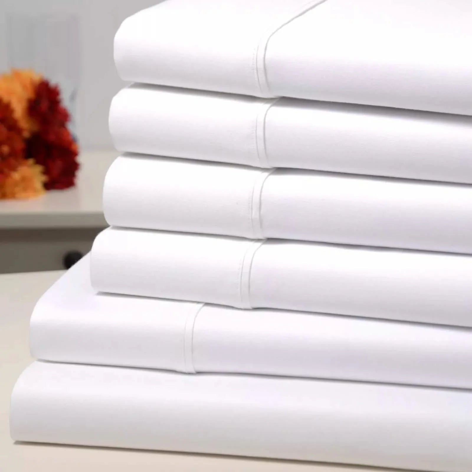 6-Piece Set: Kathy Ireland 1500 Thread Count Bamboo Cotton Sheet Set